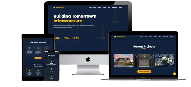 Construction Business Website